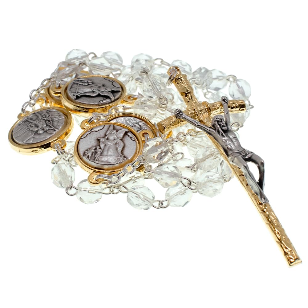 【メタル親父様用】EVENT RELENTLESS / Circle Amazon.com: Saint Michael the Archangel Rosary | Clear Glass